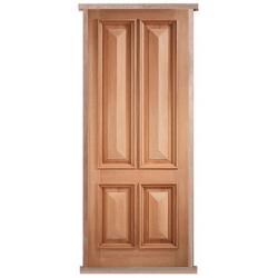 Islington 4 Panel Hardwood External Pre-hung Door Set